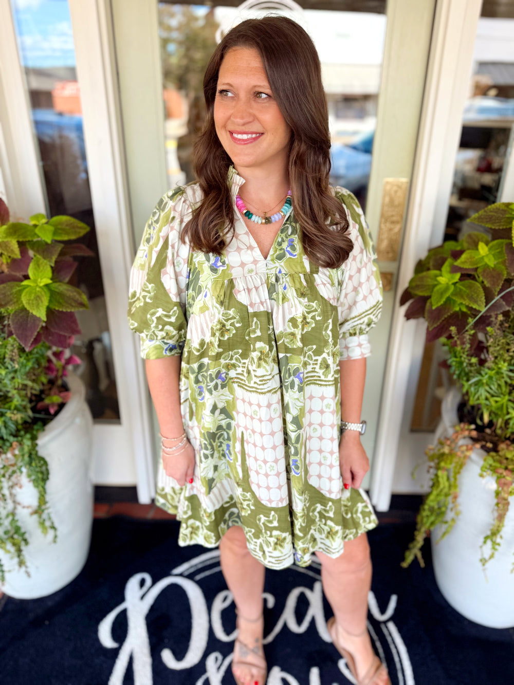 The Leslie Puff Sleeve Mini Dress (S-L)