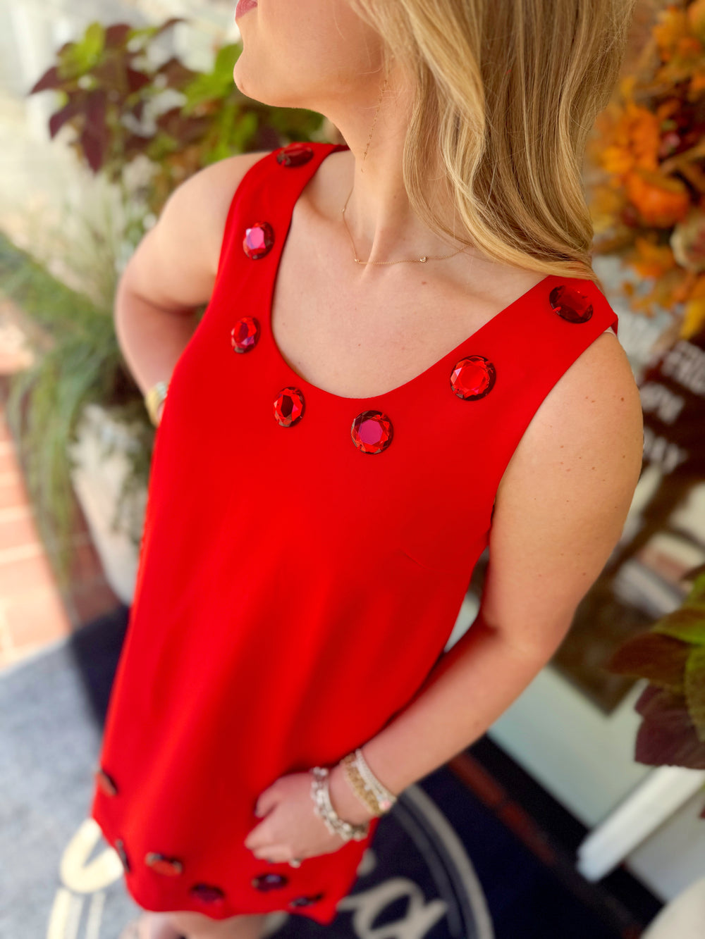 The Davina Jeweled Dress (S-L)
