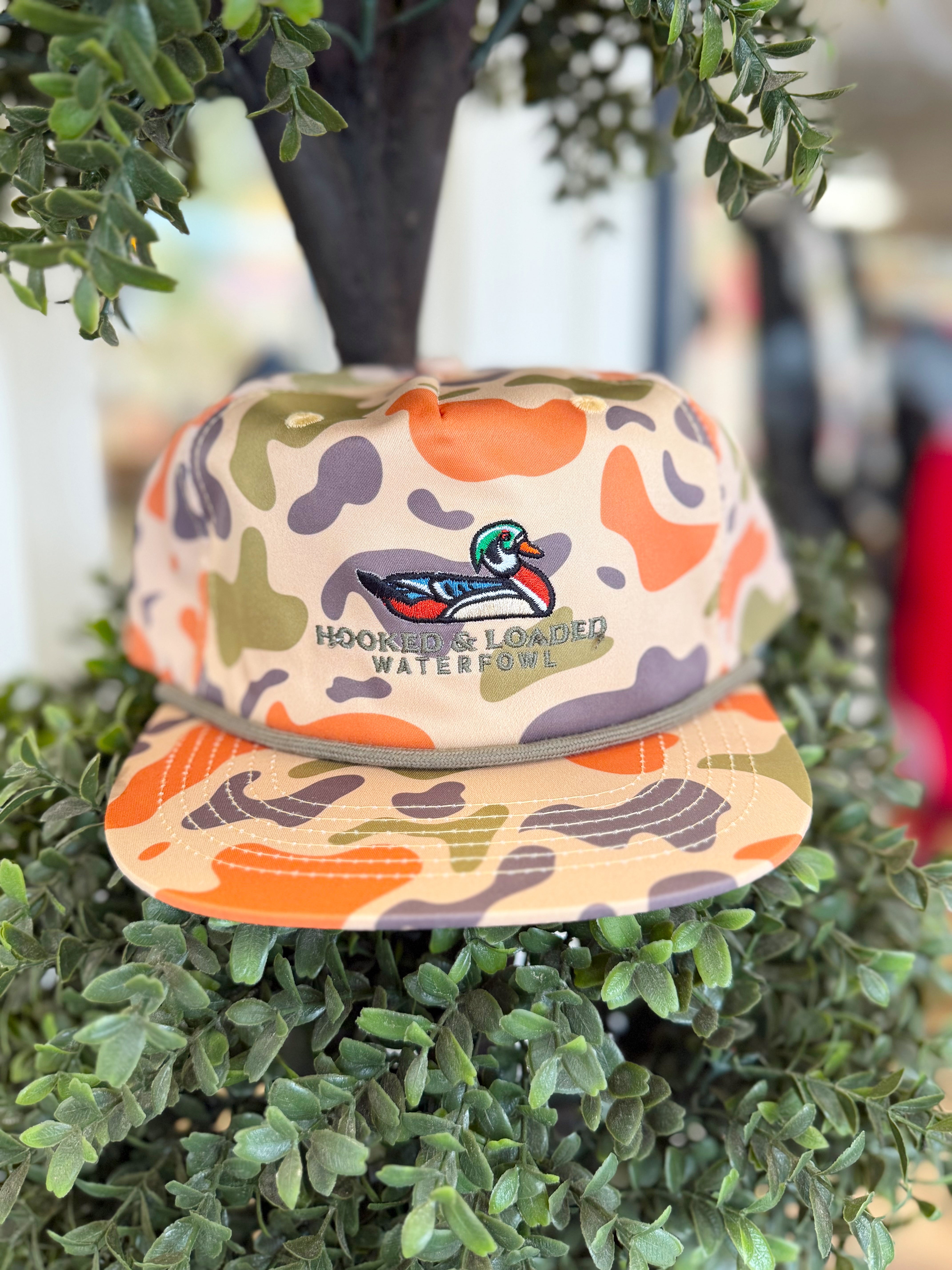 Woodie Waterfowl Old School Rope Hat