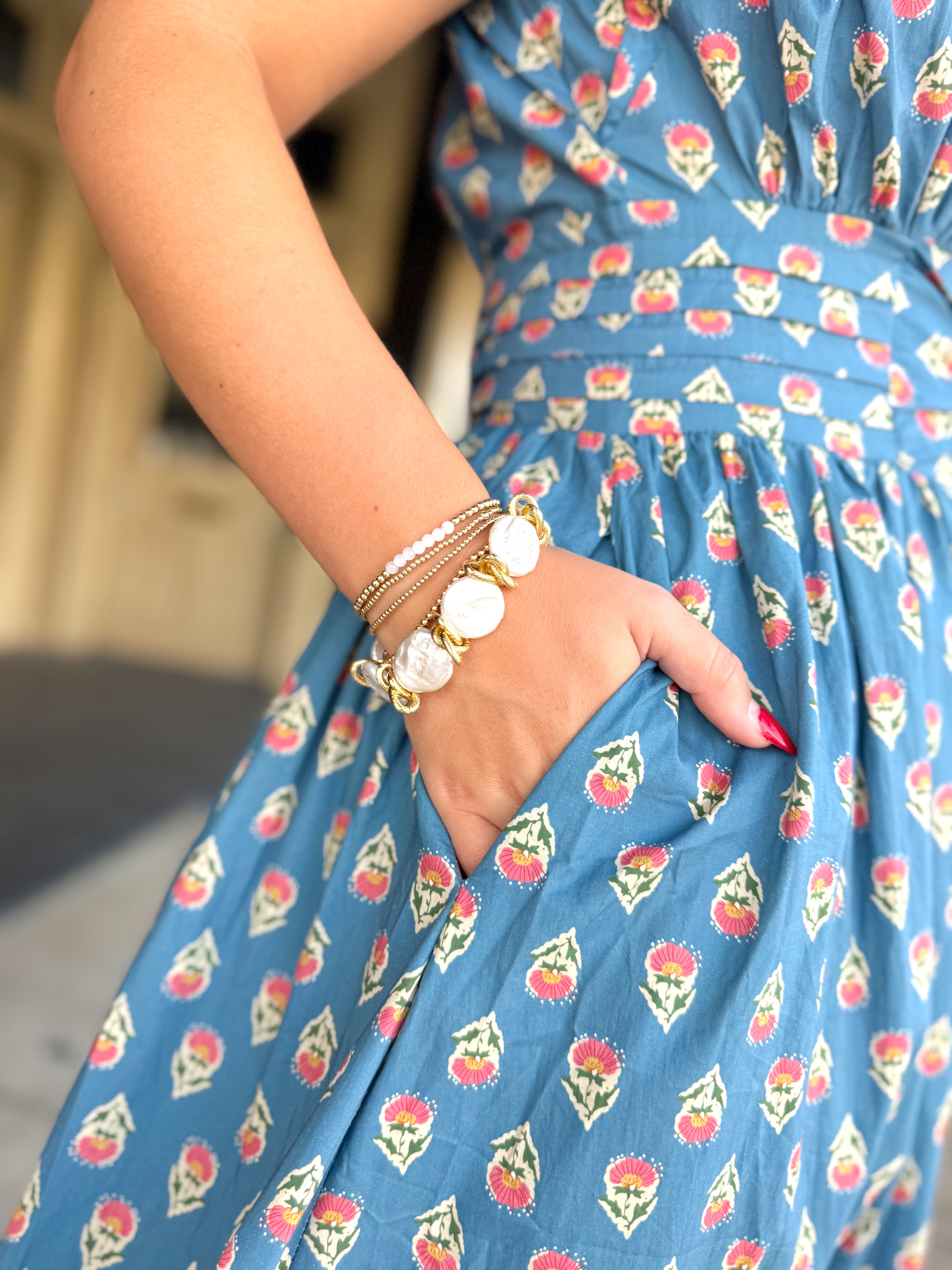 The Slate Tie Waist Midi Dress (S-L)