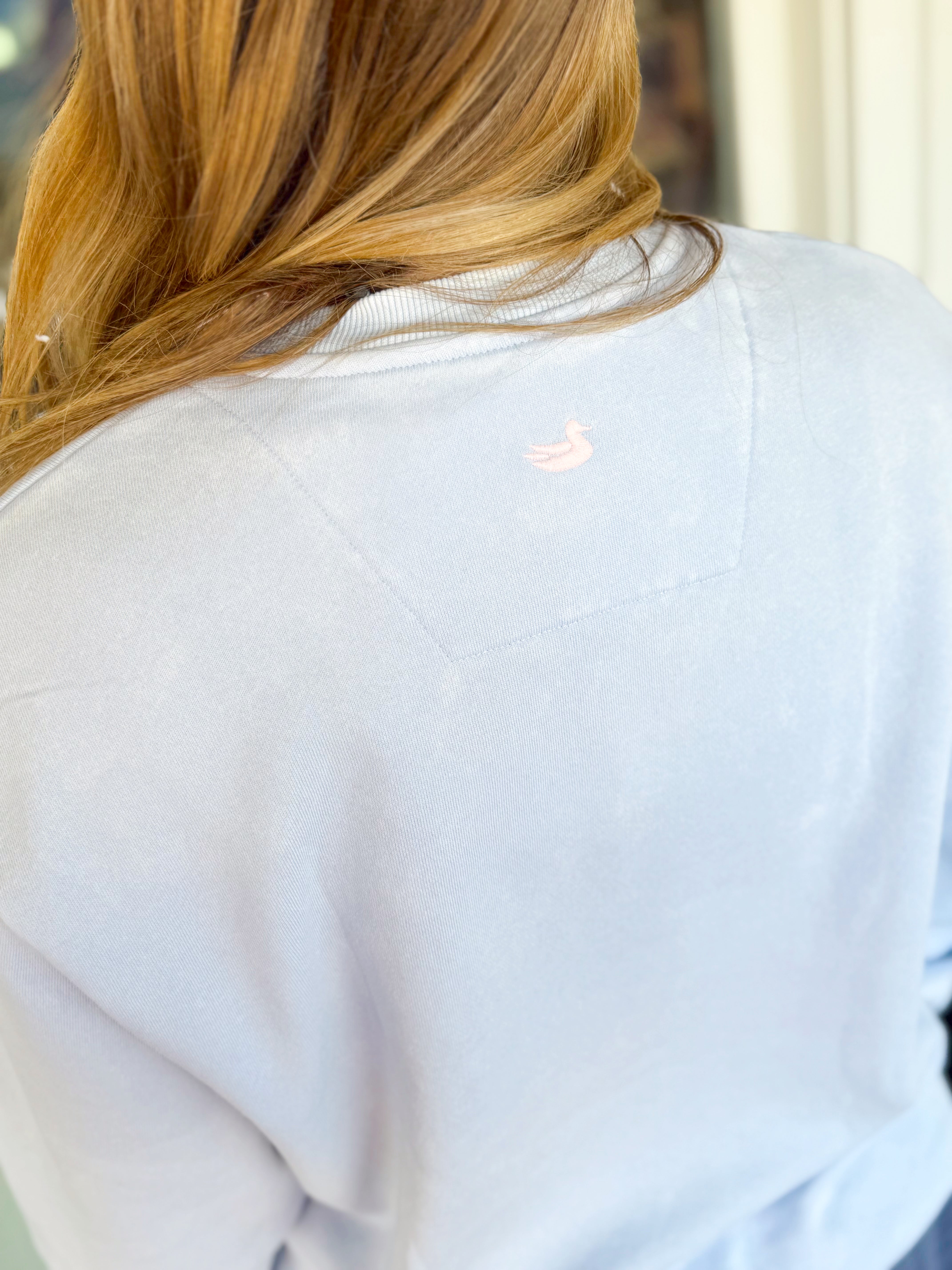 Varsity Vintage Crew Sweatshirt in Lilac by Southern Marsh