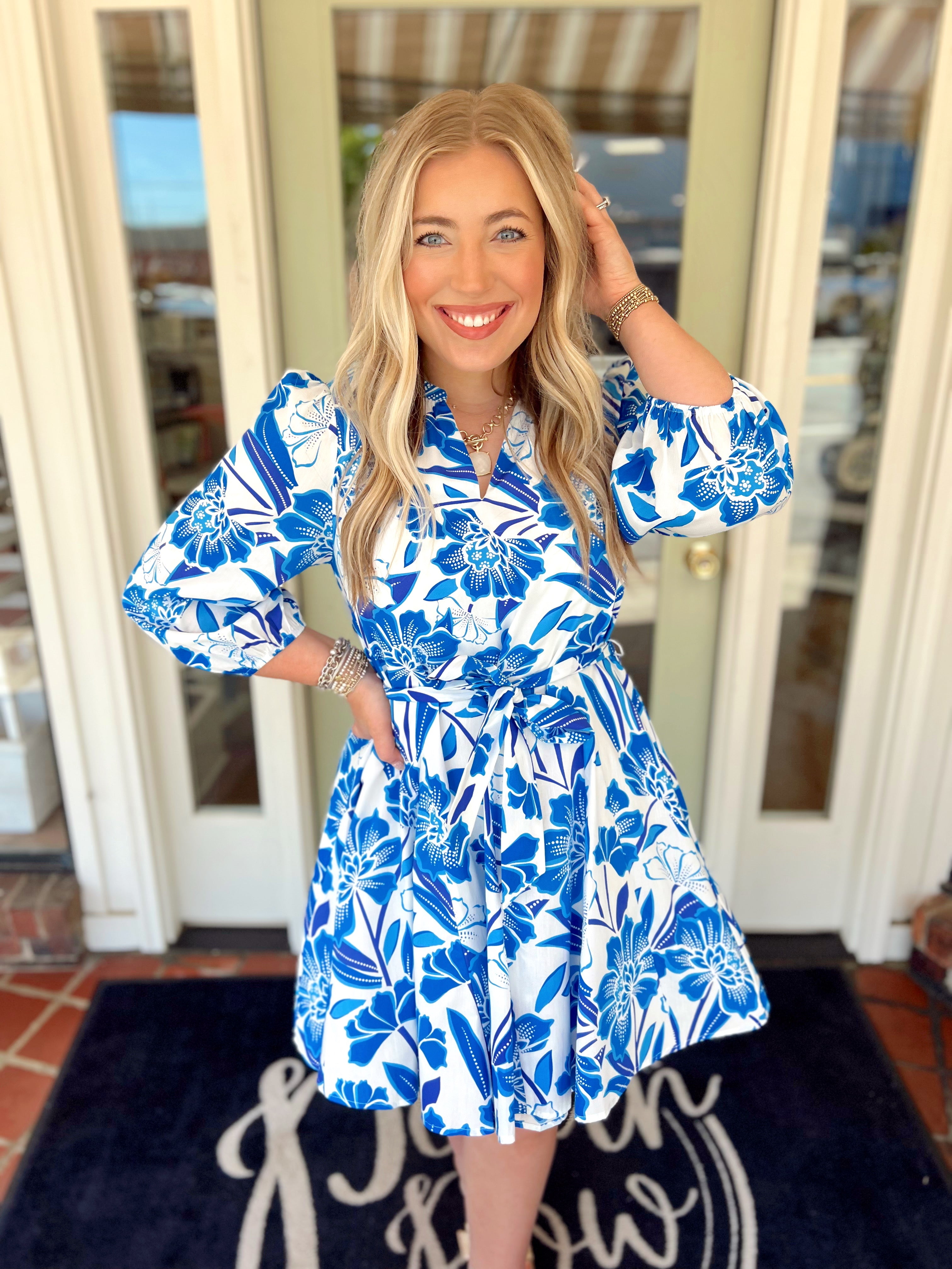 The Maci Floral Lody Flare Mini Dress