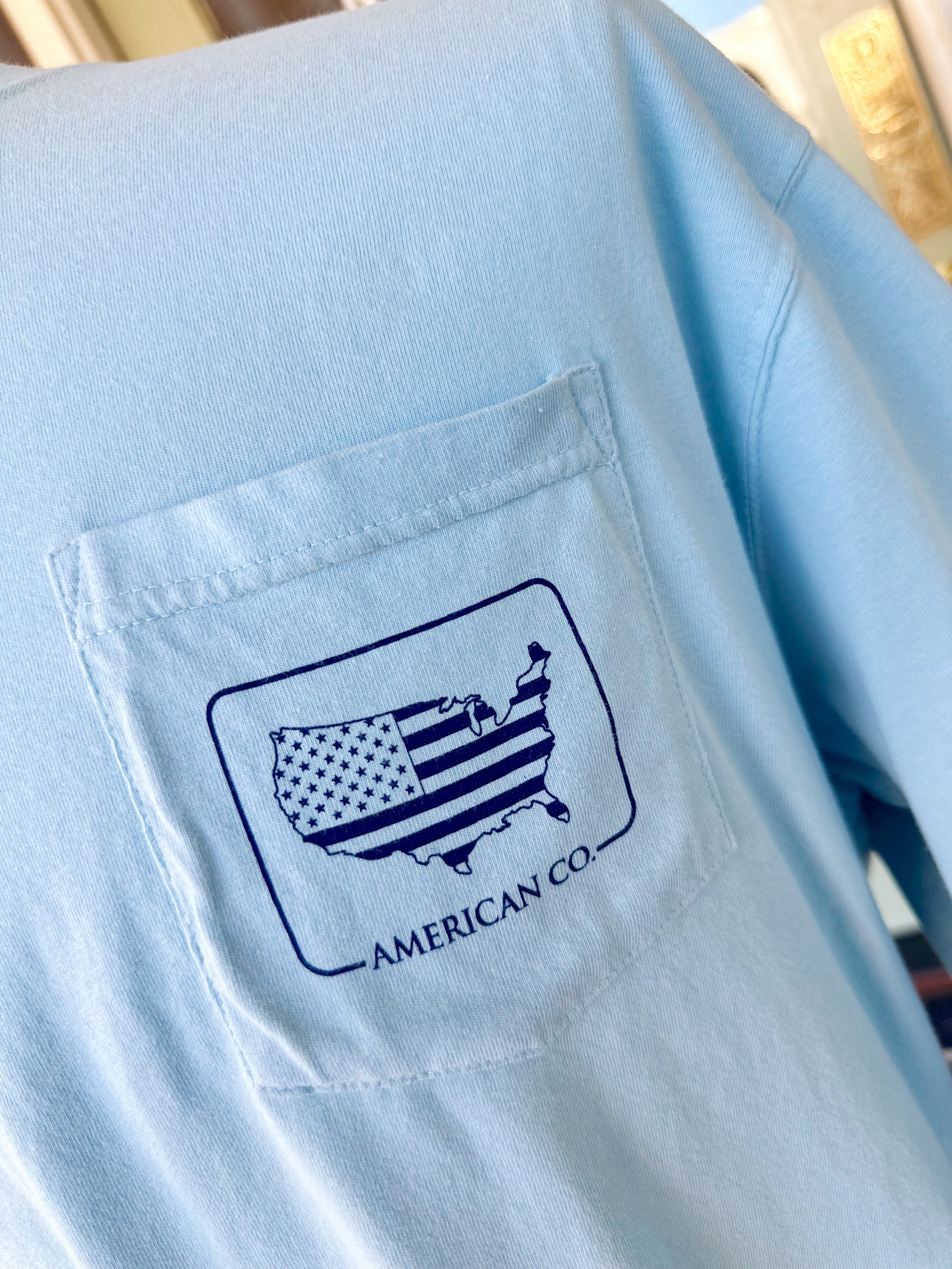 Let the Good Times Roll Tee in Chambray