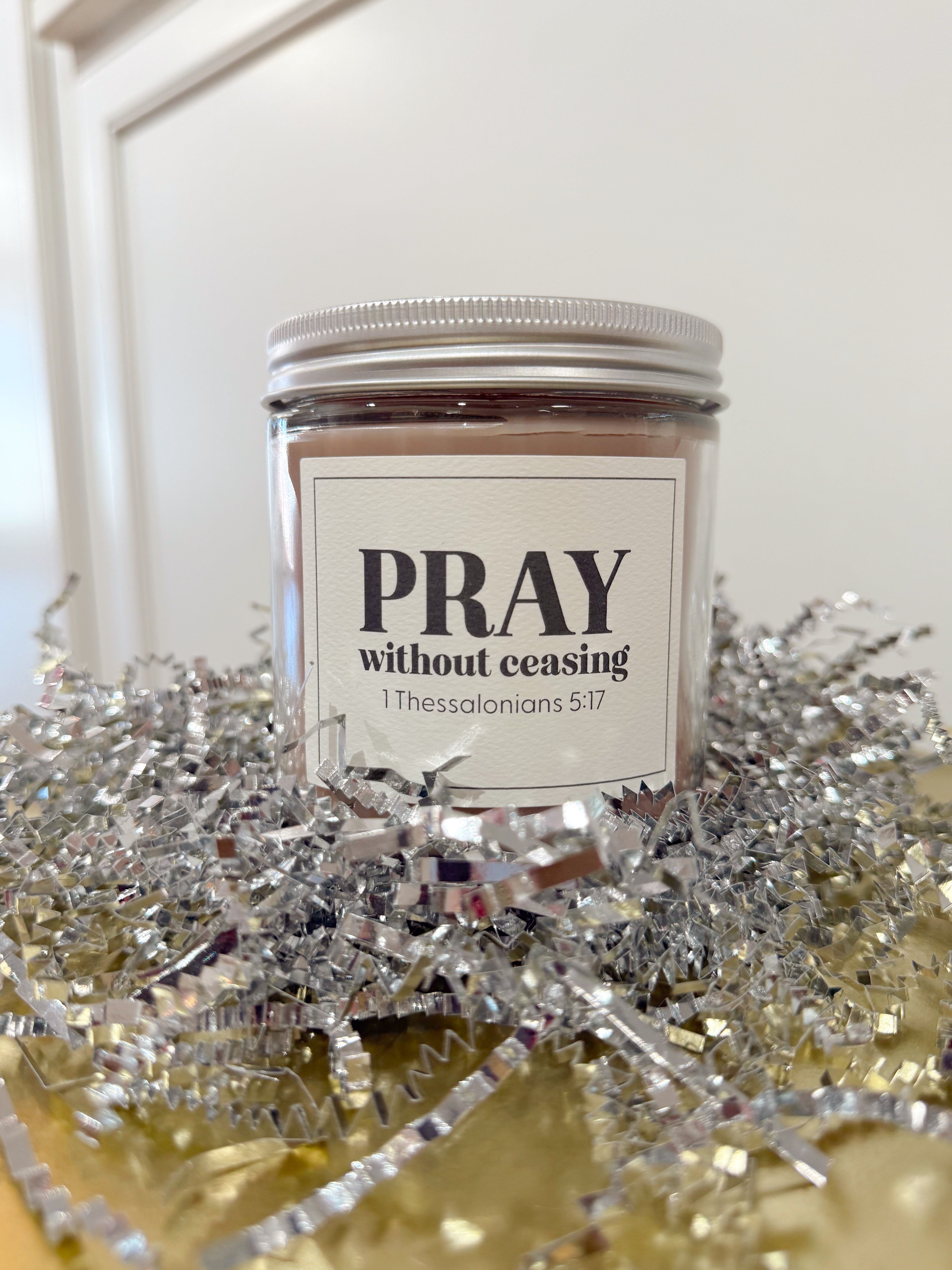 Sweet Grace Collection Pray Without Ceasing Candle