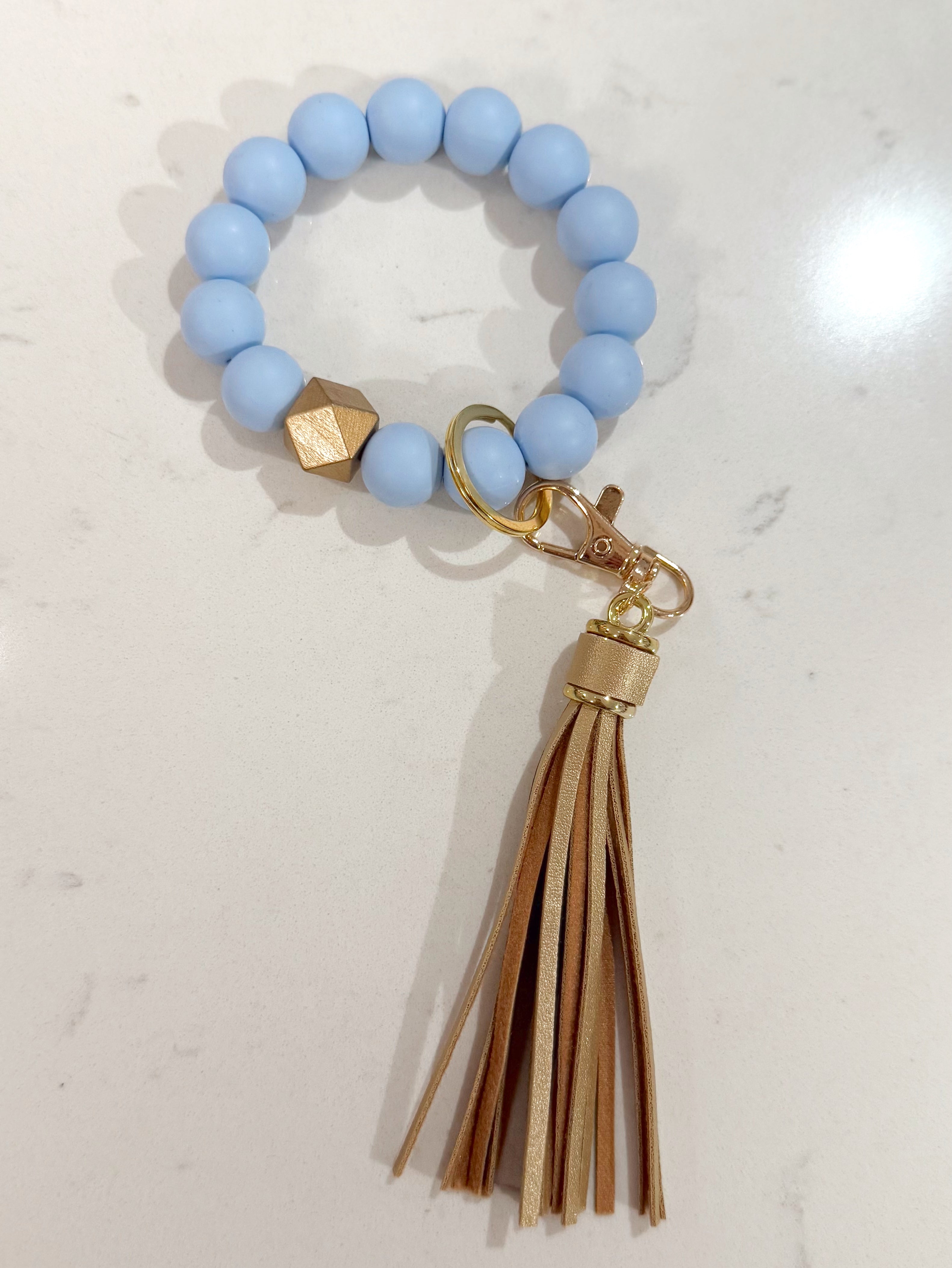 Solid Wristband Keychain