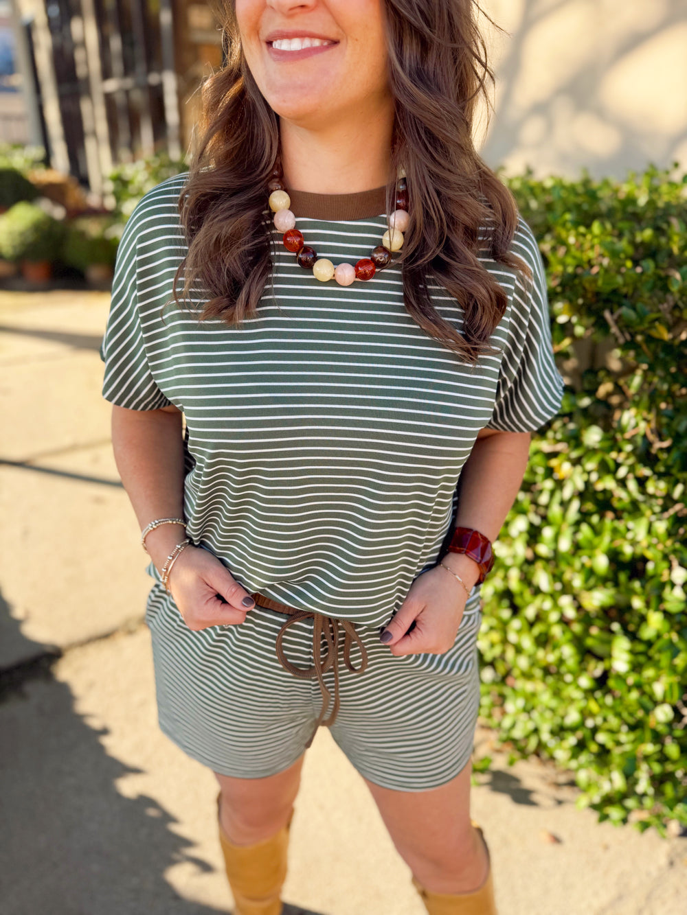 The Jaded Striped Top (S-L)