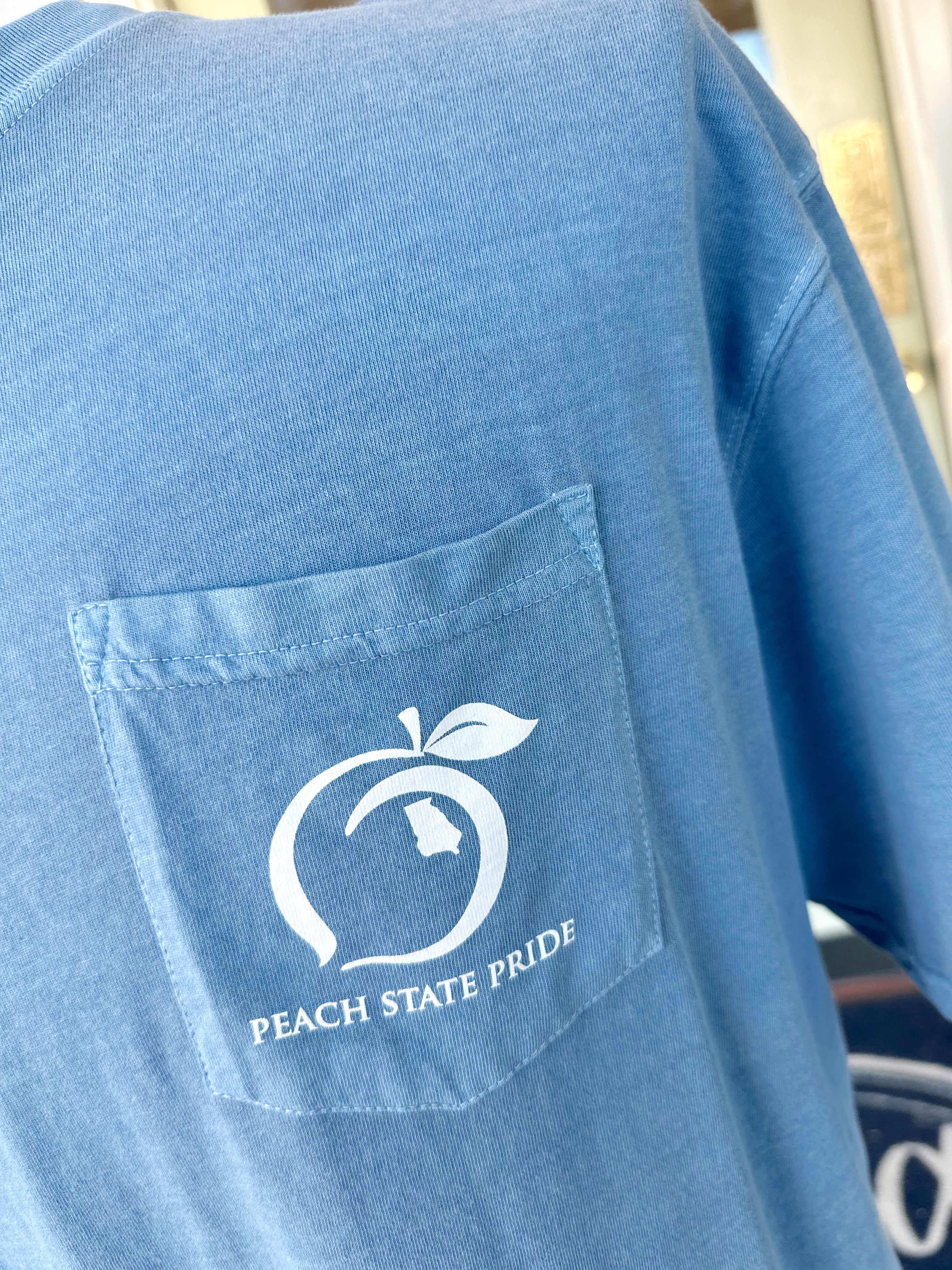 Old School Peach State Tee in Denim By Peach State Pride