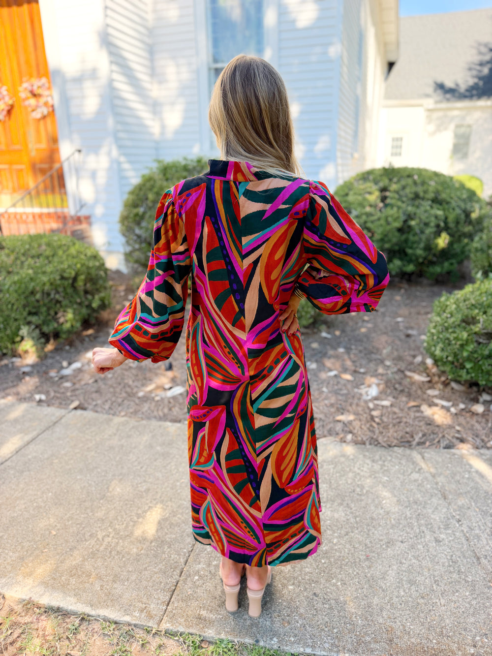 The Norah Printed Midi Dress (S-L)