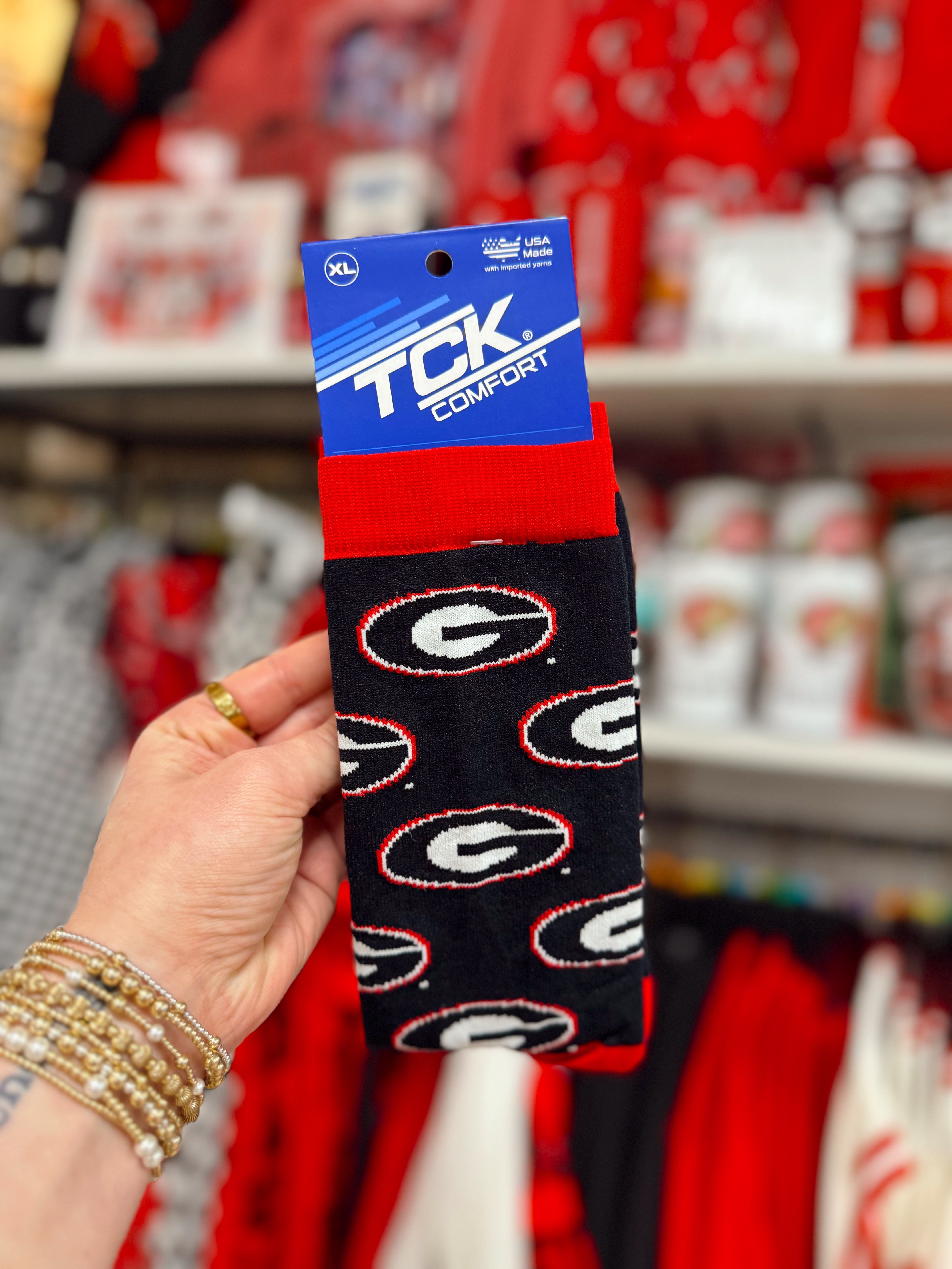 Recycled Yarn Logo Crew Game Day Socks