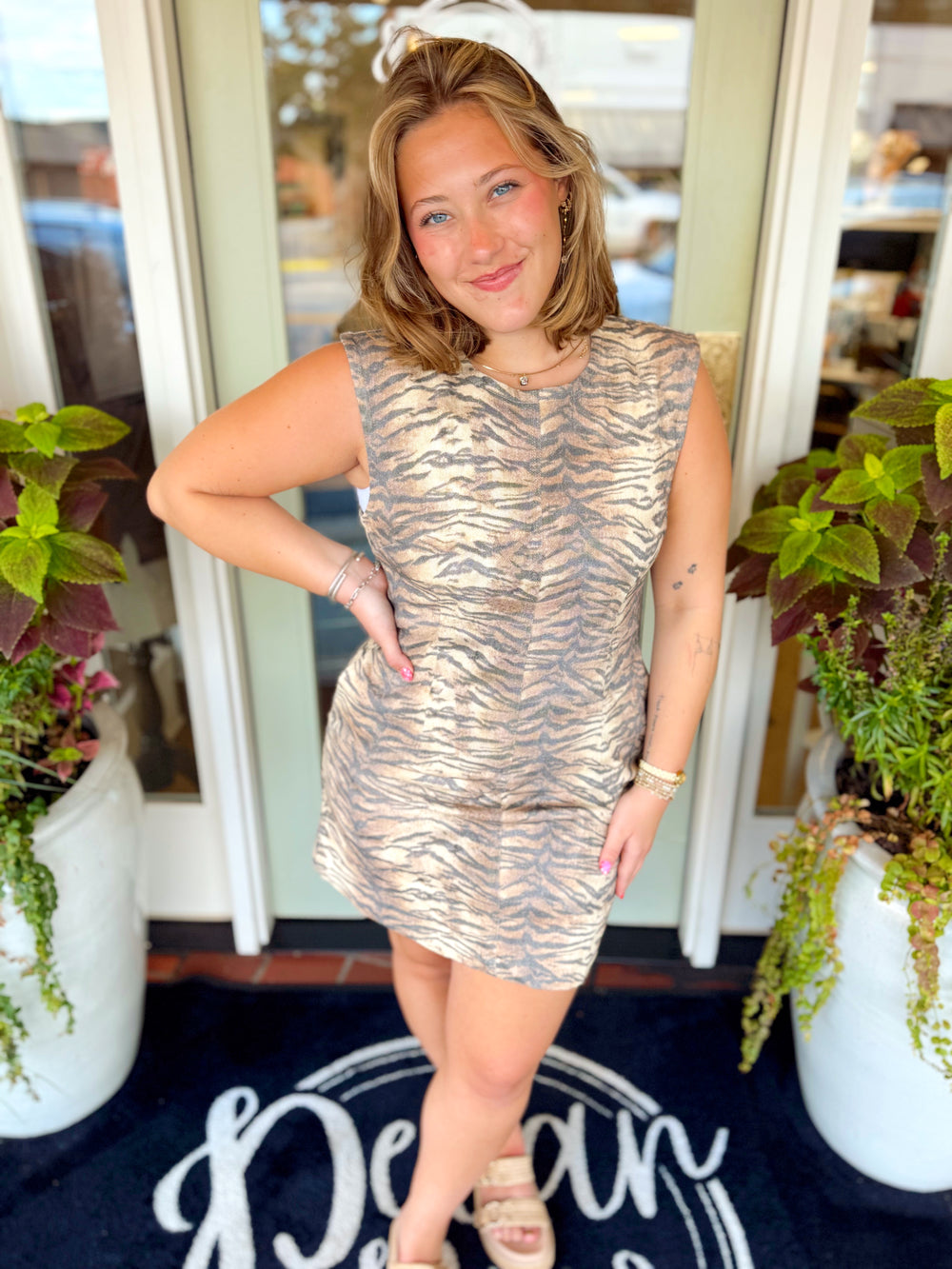 The Tinley Tiger Stripe Mini Dress (S-L)