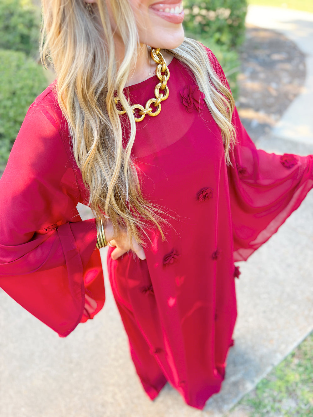 The Hillary Long Sleeve Floral Maxi Dress (S-L)