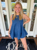Denim sleeveless top 