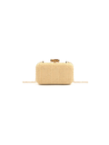 rattan cluth with a gold chain 