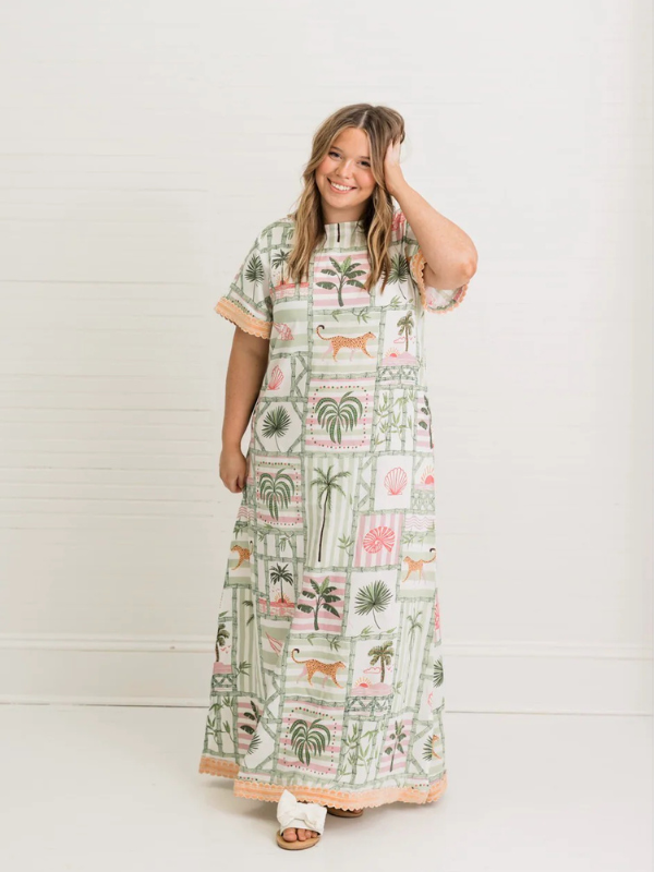 coastal printed dress