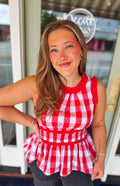 red gingham tank 