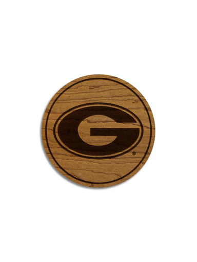 University of Georgia "G" Coaster in cherry 