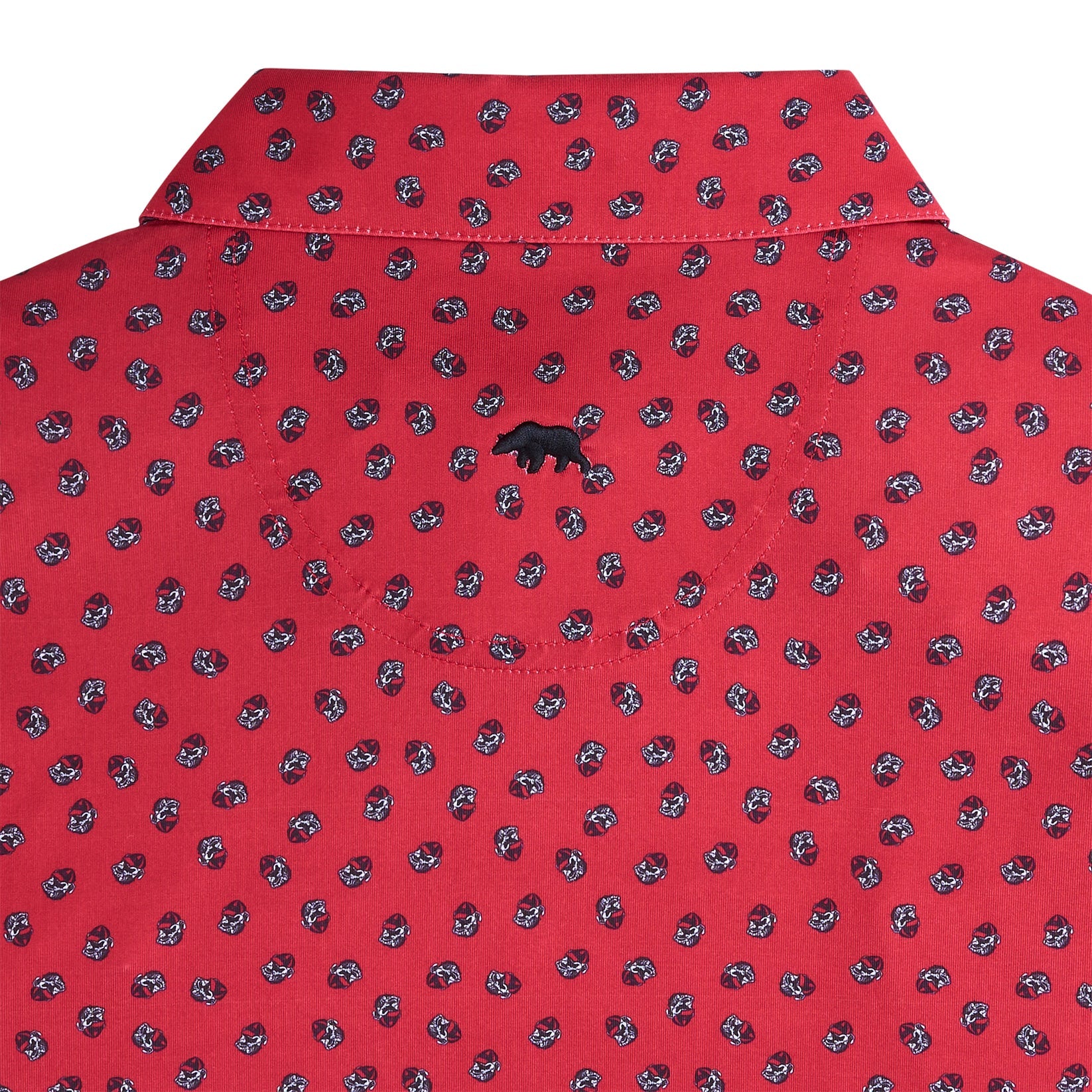 Vintage Bulldog Head Printed Polo By Onward Reserve