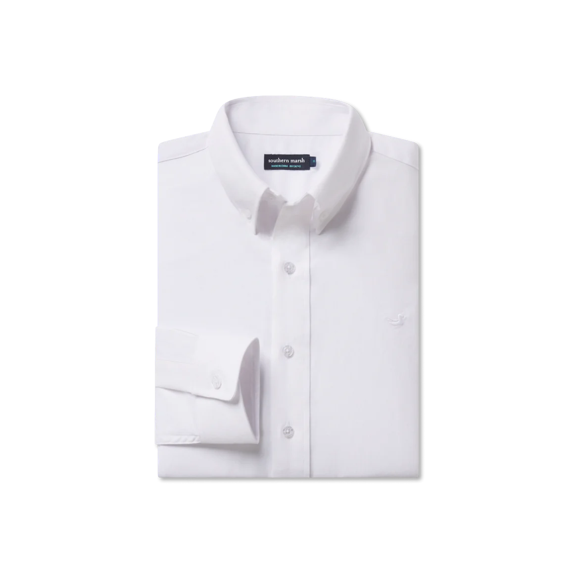 White Classic Oxford Dress Shirt by Southern Marsh