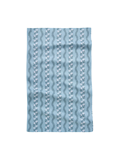 Vintage Floral Stripe Tea Towel
