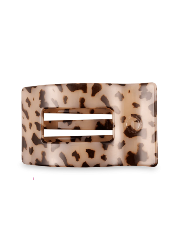 Blonde Tortoise Large Flat Rectangle Hair Clip