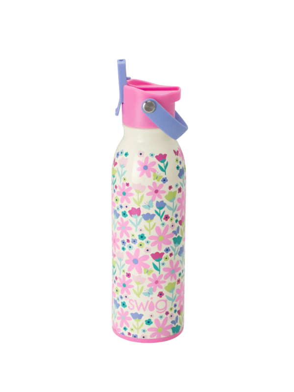 Flower Power Flip + Sip 16oz Bottle by Swig