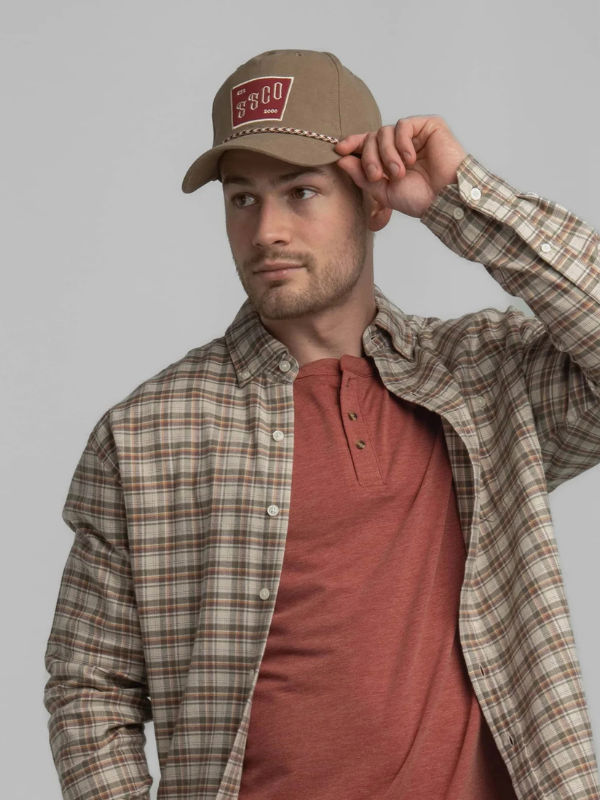Ripstop 5 Panel Snapback in Chinchilla By Southern Shirt Co.