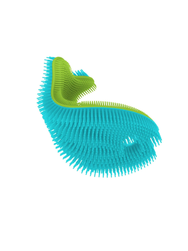 Aqua/Green Fish Innobaby Silicone Bath Scrub