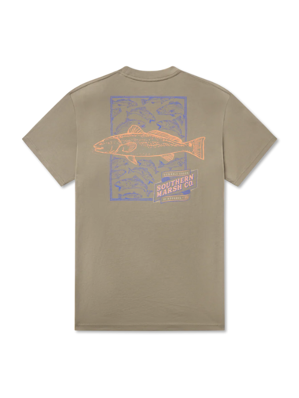 Spotted Tee in Stonewall Olive