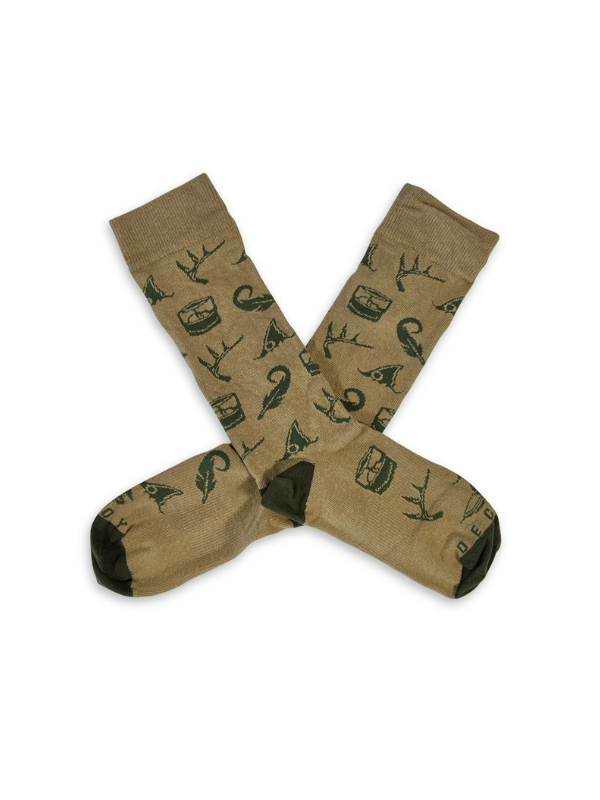 Icon Socks in Khaki By Dixie Decoy