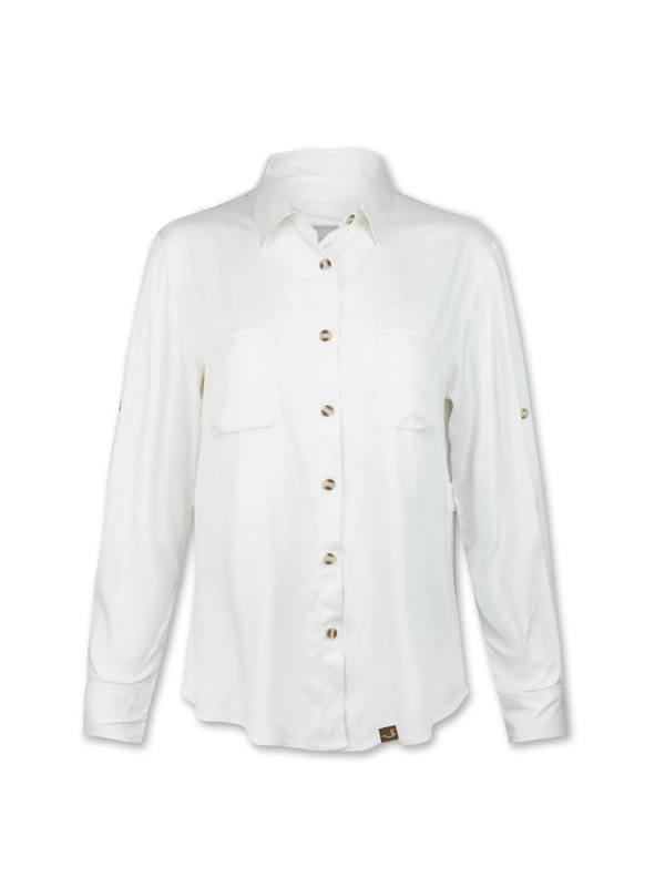 Ladies Field Shirt in Antique White By Dixie Decoy