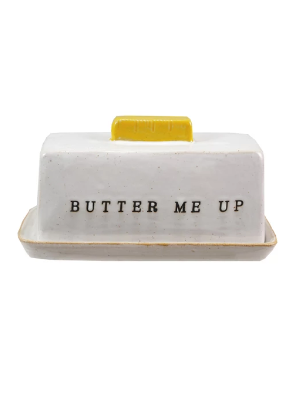 Butter Me Up Stoneware Butter Dish