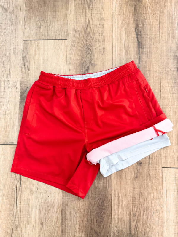 Freeballers 6” Inseam in Red