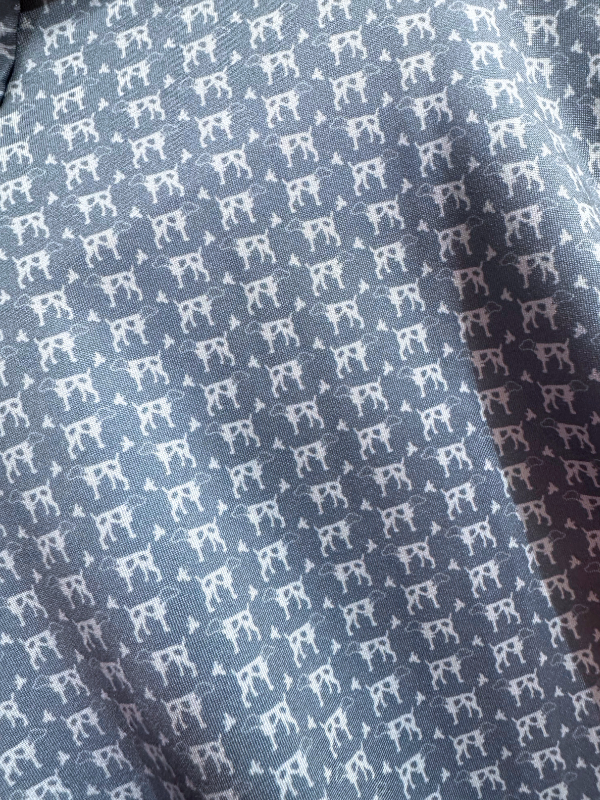 Hertiage Print Greyton Performance Polo in Mallard Blue & Mountain Spring By Southern Point Co.