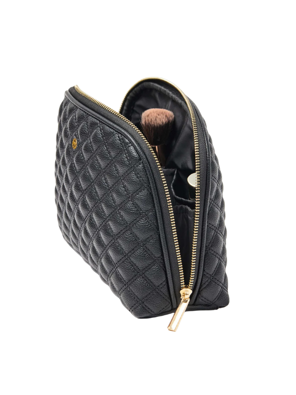 Large Quilted Essential Pouch in Black