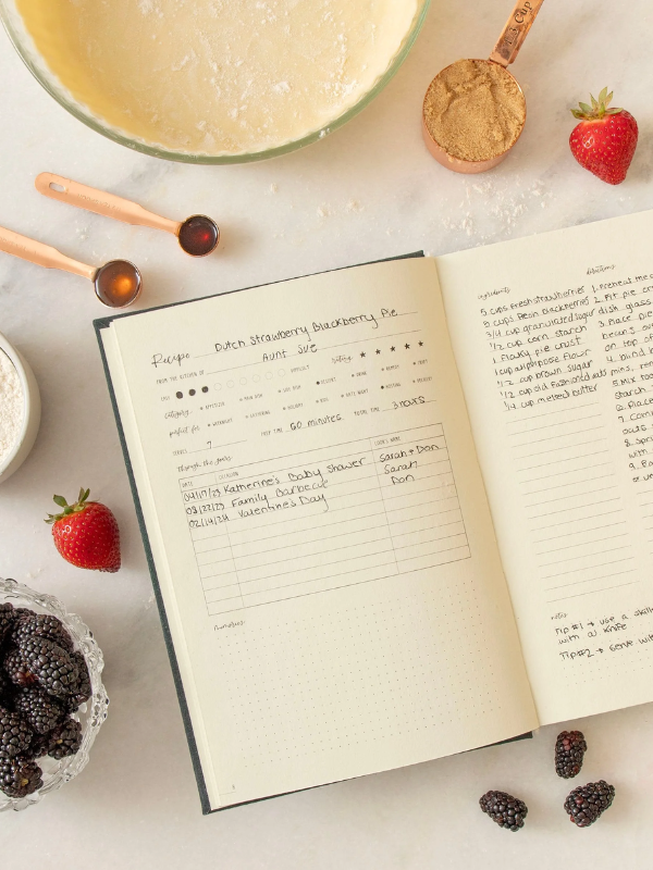 Brambles Heirloom Floral Recipe Book