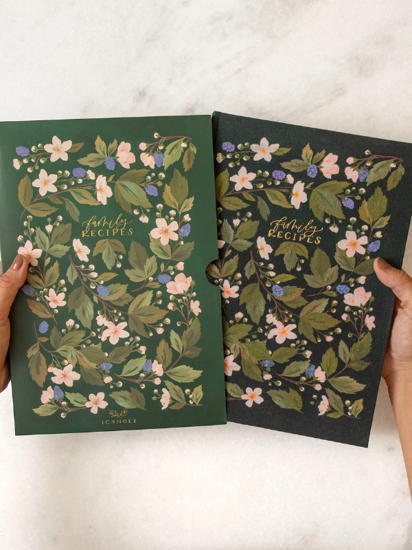 Brambles Heirloom Floral Recipe Book