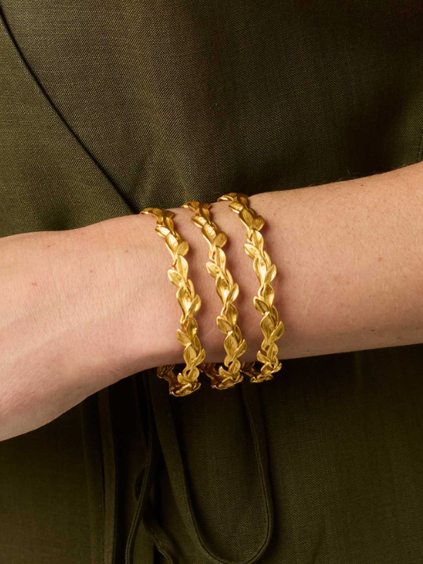 Willow Bangle in Gold by Julie Vos