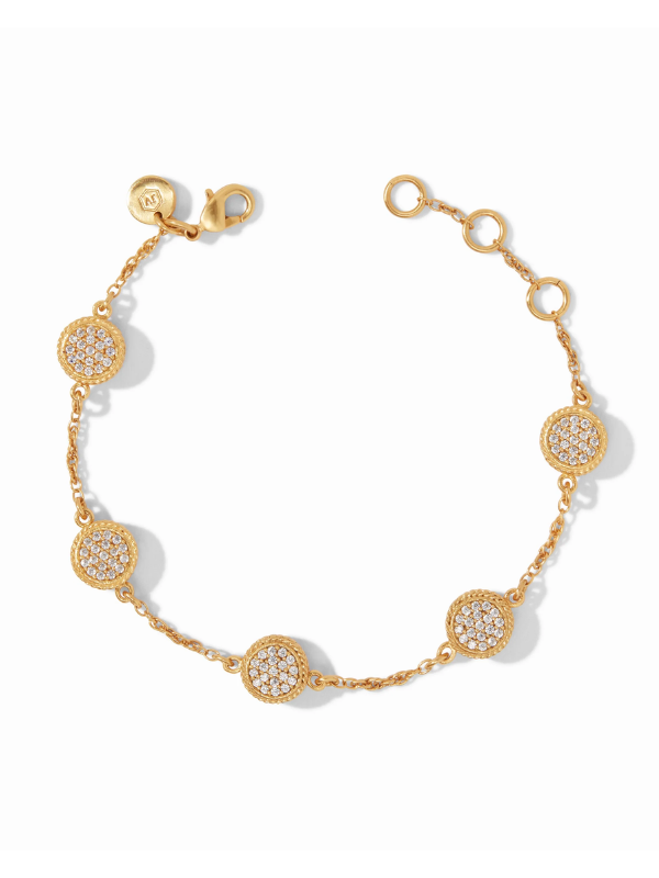 Pave Cubic Zirconia Windsor Delicate Bracelet by Julie Vos