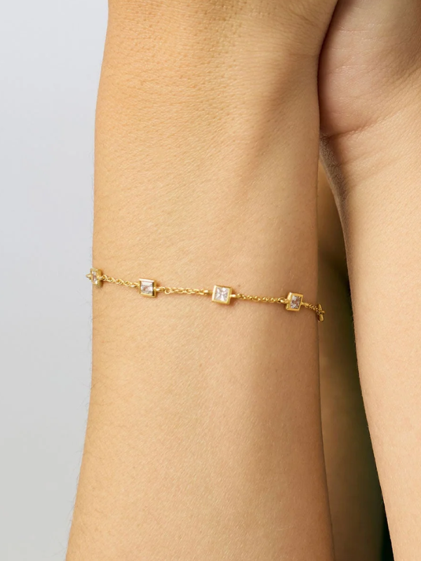 Jolie Delicate Cubic Zirconia Bracelet by Julie Vos