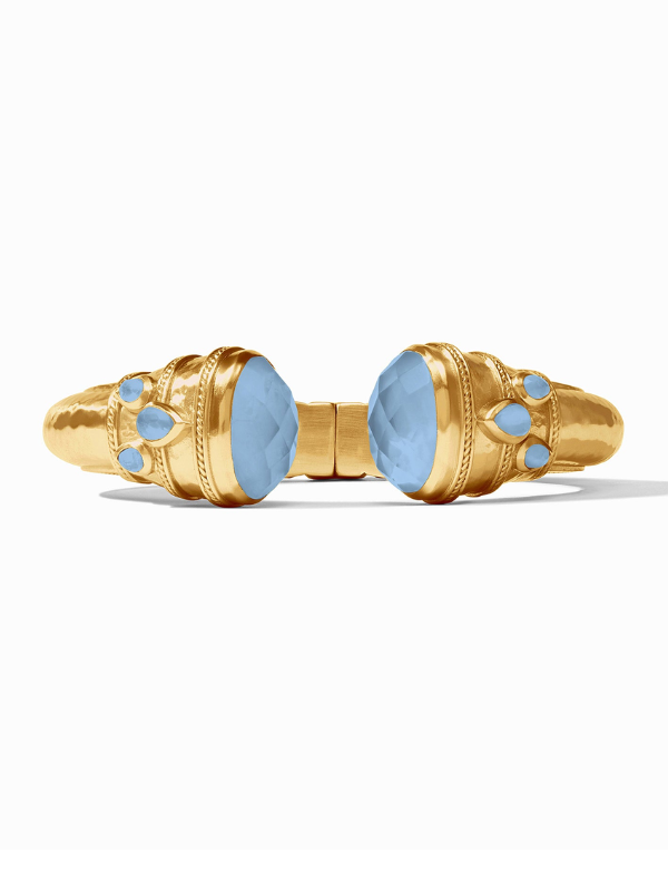 Iridescent Chalcedony Blue Cannes Cuff by Julie Vos