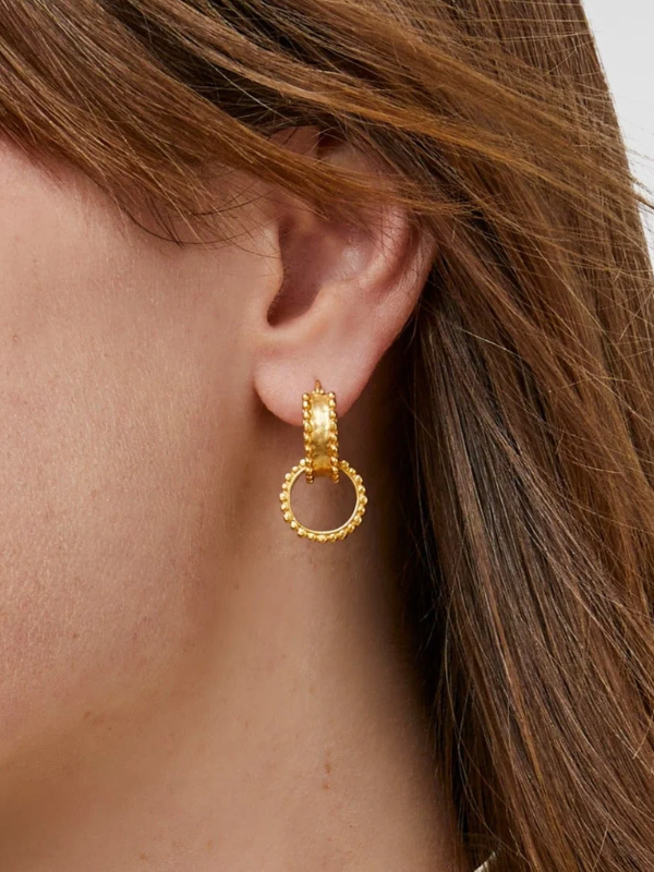 Marbella 2-in-1 Gold Earrings by Julie Vos