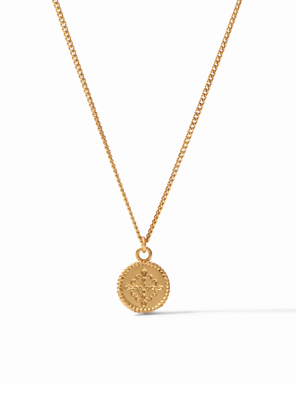 Cubic Zirconia Fleur-de-Lis Solitaire Necklace by Julie Vos