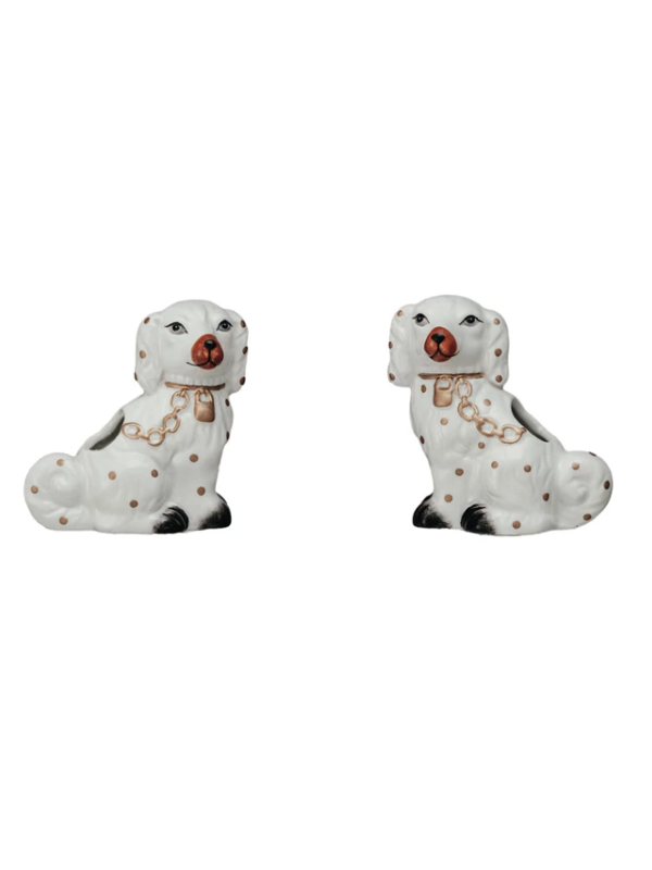 Ceramic Staffordshire Dog Shaped Toothpick Holder