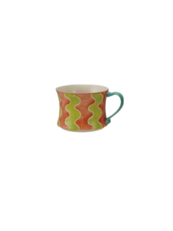 Stoneware Mug With Patterns