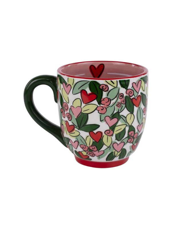 Mom Hearts and Flowers Mug