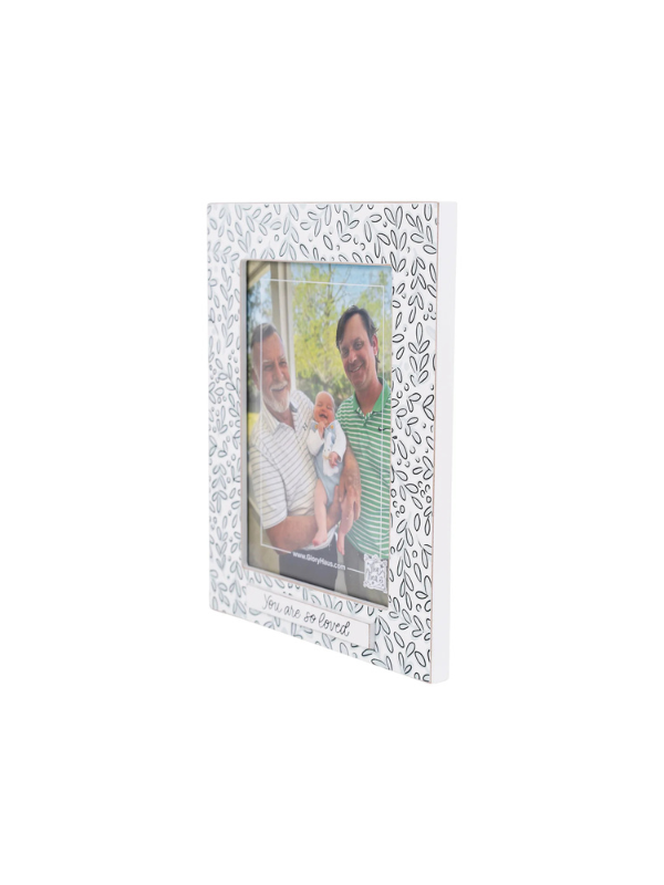 You Are Loved Blue and White Frame