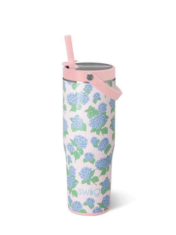 Hydrangeas Leakproof To-Go 30oz Tumbler by Swig Life