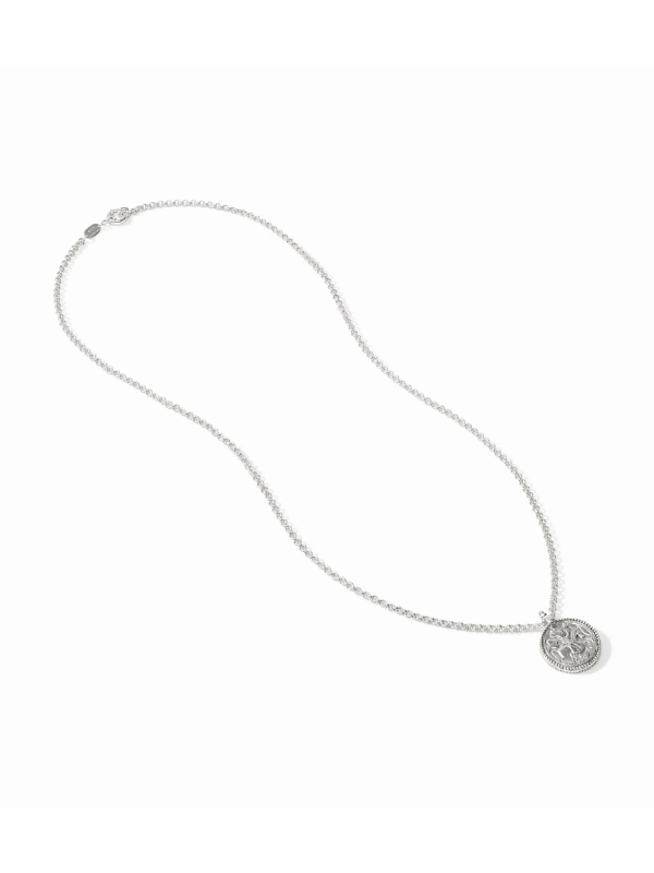 The Coin Pendant in Silver by Julie Vos