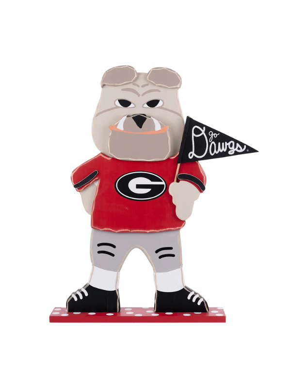 Hairy Dog Wooden Mascot
