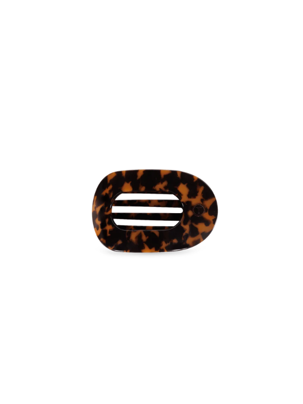 Tortoise Tiny Flat Round Clip